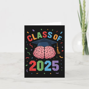 Funny Brain Abschluss Cl von 2025 Grad Karte