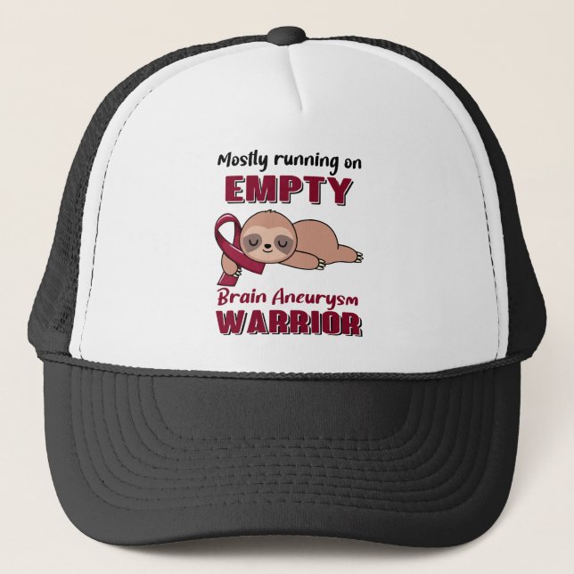 Funny Brain Aneurysm Awareness Geschenke Truckerkappe (Vorderseite)