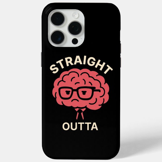 Funny Brain Phone Case - Geek & Student Life Spaß (Rückseite)