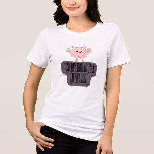 Funny Brain Power Bekleidung für Introvertierte Tri-Blend Shirt