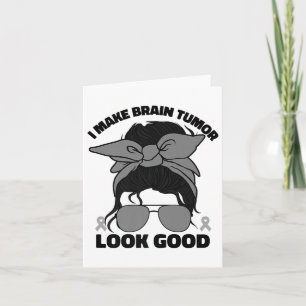 Funny Brain Tumor Krieger Frauen Grauer Hirntumor  Karte