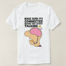 "Funny Brain with Disconnection Wire - Denken Sie 