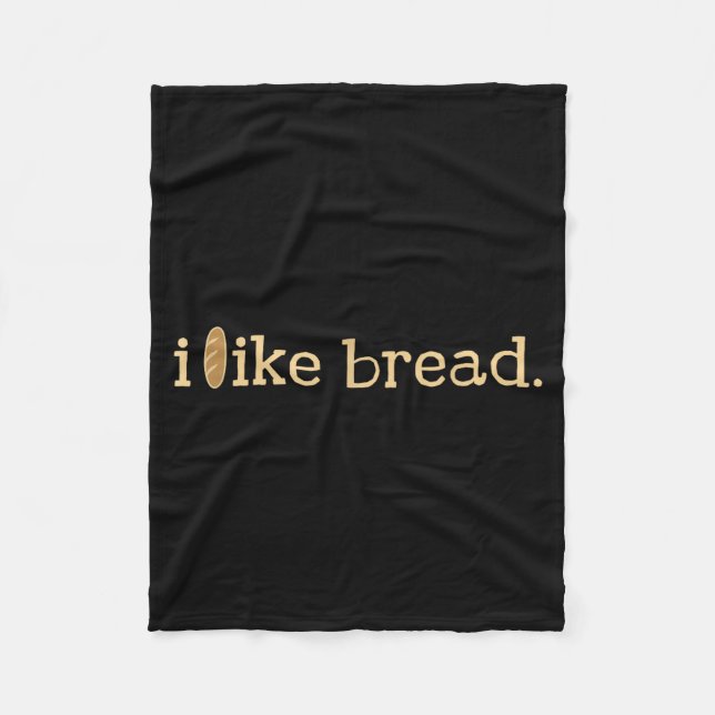 Funny Bread Lover Minimalist Sourdough Baking  Fleecedecke (Vorderseite)