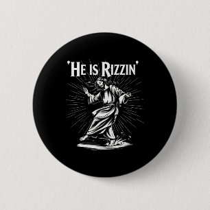 Funny Break Cool Rizz Vibe Er ist Rizzin Jesus D Button