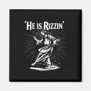 Funny Break Cool Rizz Vibe Er ist Rizzin Jesus D Magnet