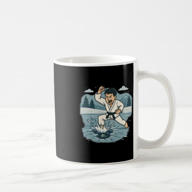 Funny Break Ice Karate Chop Martial Arts Spaß Kaffeetasse (Rechts)