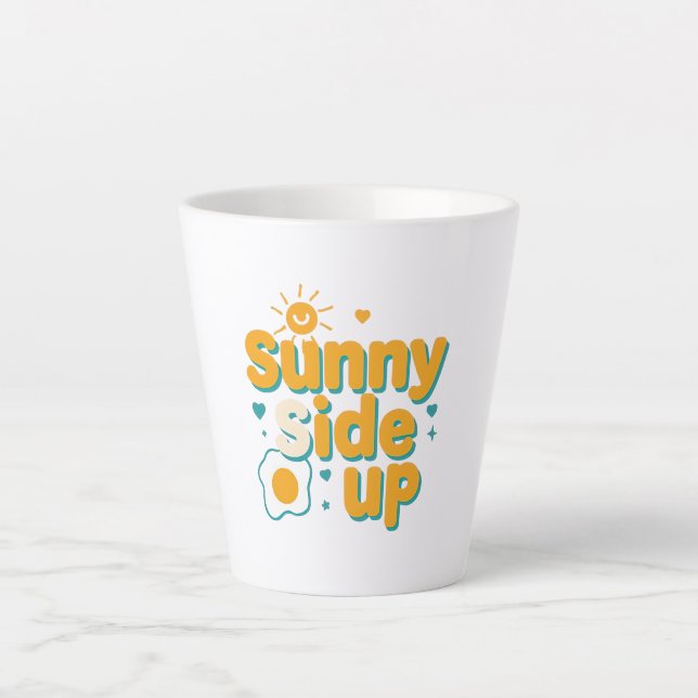 Funny Breakfast Foodie Quote Milchtasse (Vorderseite)