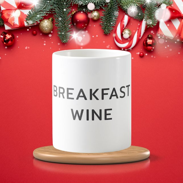 Funny Breakfast Wein personalisiert Verwandlungstasse (Von Creator hochgeladen)