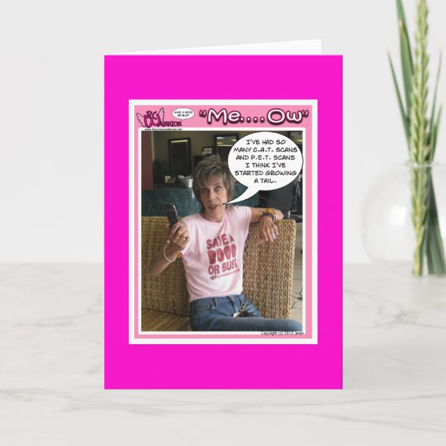 Funny Breast Cancer Card Karte (Vorderseite)