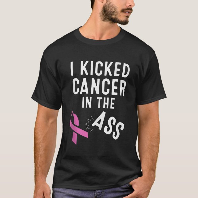 Funny Breast Cancour Survivor Geschenk Kampf Bewus T-Shirt (Vorderseite)