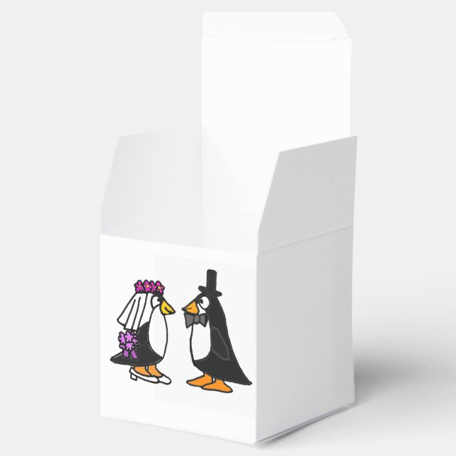 Funny Briand Groom Pinguin Fevor Box Geschenkschachtel (Geöffnet)