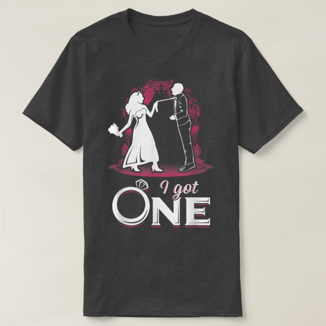 Funny Bride and Groom T-Shirt (Design vorne)