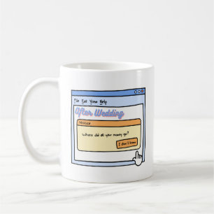 Funny Bride & Groom Geschenk für Bachelor Party Sp Kaffeetasse