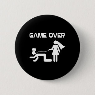 Funny Bride Groom Wedding Bachelor Bachelorette Pa Button