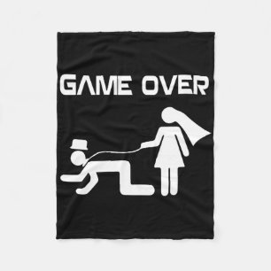 Funny Bride Groom Wedding Bachelor Bachelorette Pa Fleecedecke