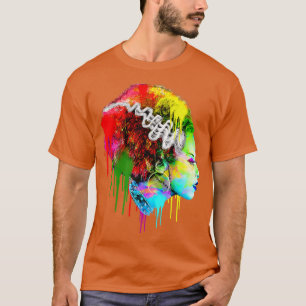 Funny Bride Halloween, farbenfrohe Moderne Braut T-Shirt