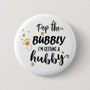 Funny Bride Mrs. Wedding Brautparty Verlobung Button