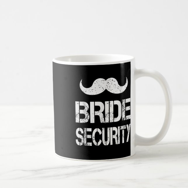 Funny Bride Security Kids Wedding Party Bacheloret Kaffeetasse (Rechts)