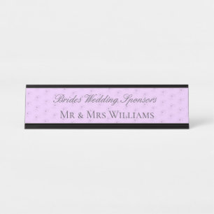 Funny Brides Parents Wedname Plate Schreibtischnamensplakette