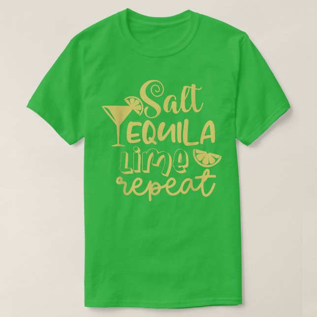 Funny Bridesmaid Bride Bachelorette Salt Tequila L T-Shirt (Design vorne)