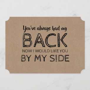 Funny Bridesmaid oder Trauzeugin von meiner Seite Einladung