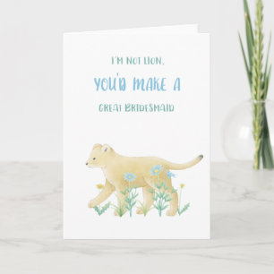 Funny Bridesmaid Propoal Card Karte