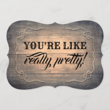 Funny Bridesmaid / Trauzeugin Rustikales Holz