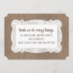 Funny Bridesmaid / Trauzeugin Vorschlag Einladung