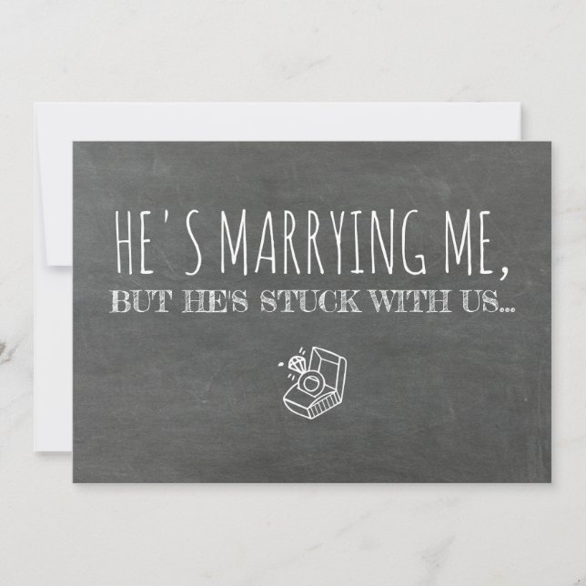 Funny Bridesmaid / Vorschlag für eine Trauzeugin Einladung (Vorderseite)