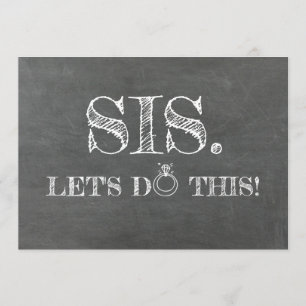 Funny Bridesmaid / Vorschlag für eine Trauzeugin Einladung