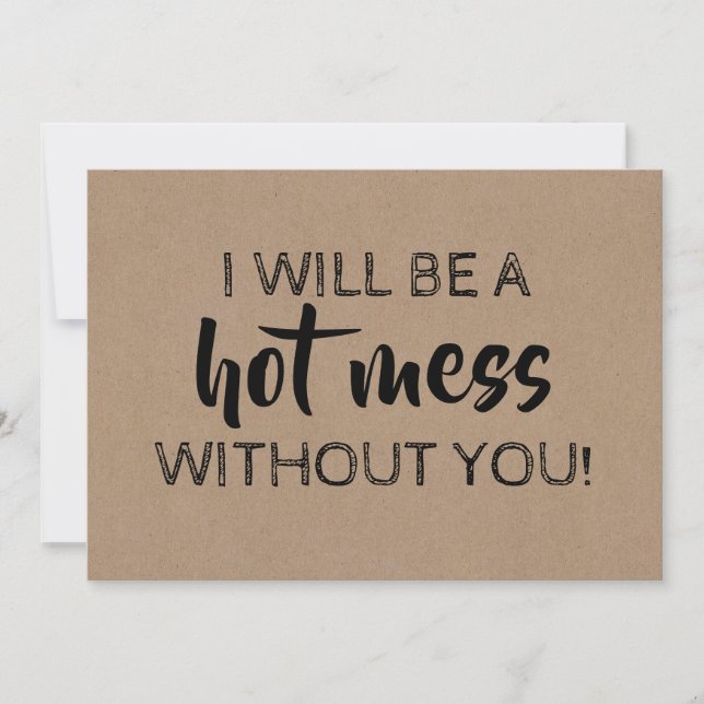 Funny Bridesmaid / Vorschlag für eine Trauzeugin Einladung (Vorderseite)