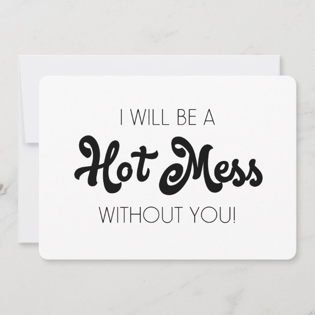 Funny Bridesmaid / Vorschlag für eine Trauzeugin Einladung (Vorderseite)