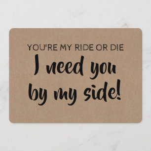 Funny Bridesmaid / Vorschlag für eine Trauzeugin Einladung