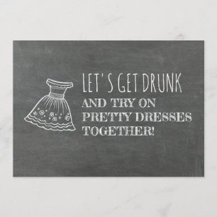 Funny Bridesmaid / Vorschlag für eine Trauzeugin Einladung