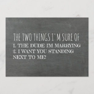 Funny Bridesmaid / Vorschlag für eine Trauzeugin Einladung