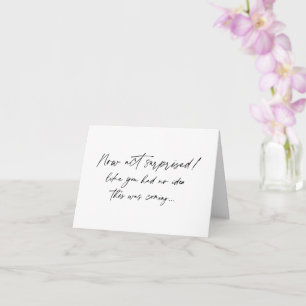 Funny Bridesmaid Vorschlag nun überrascht umgesetz Karte