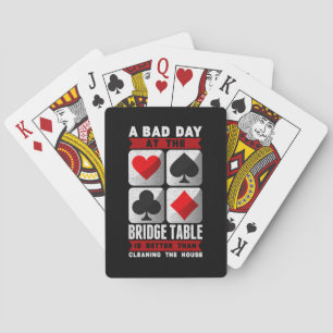 Funny Bridge Player ein schlechter Tag am Bridge T Spielkarten