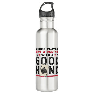 Funny Bridge Player Partner Gute Hand Edelstahlflasche