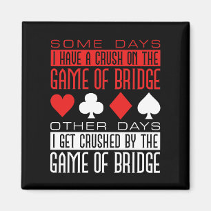 Funny Bridge Player vom Spiel zerstört Magnet