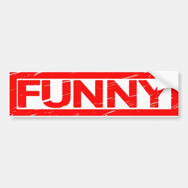 Funny Briefmarke Autoaufkleber (Vorne)