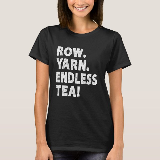 Funny British Rowing Shirt Rower Black Teevorführu (Vorderseite)