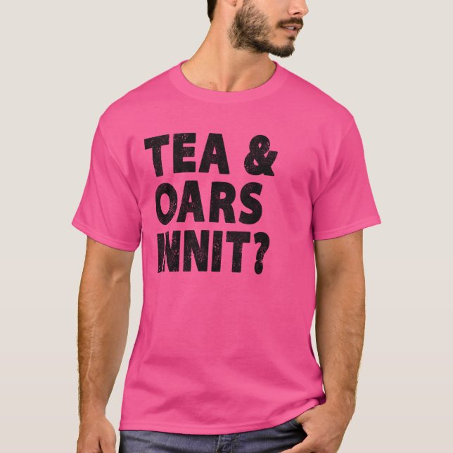 Funny British Rowing Shirt Rower Black Teevorführu (Vorderseite)