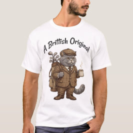 Funny British Shorthair Cat Golf T-Shirt