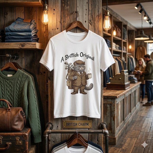 Funny British Shorthair Cat T-Shirt (Von Creator hochgeladen)