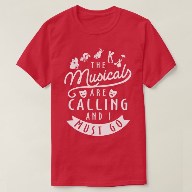 Funny Broadway Lover Geschenk T-Shirt (Design vorne)