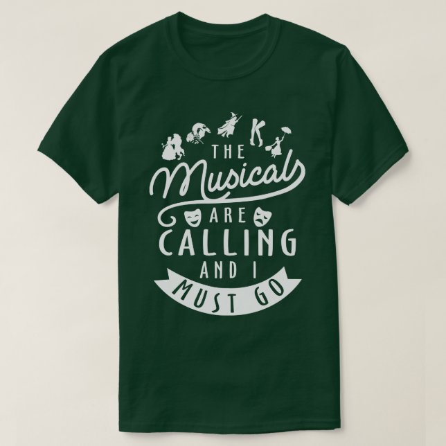 Funny Broadway Lover Geschenk T-Shirt (Design vorne)