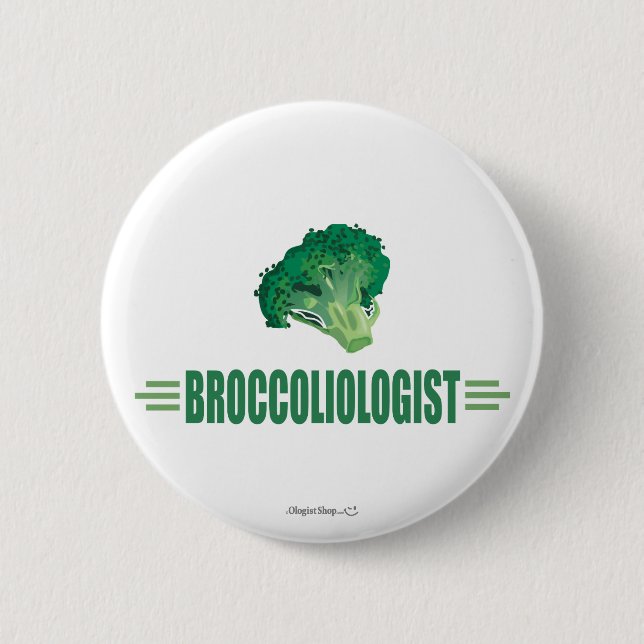 Funny Broccoli Button (Vorderseite)