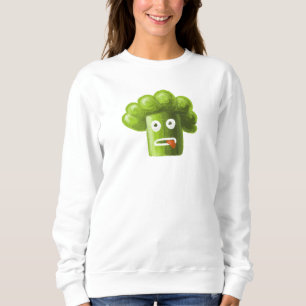 Funny Broccoli Crazy Pflanze Vegan Vegetarier Sweatshirt