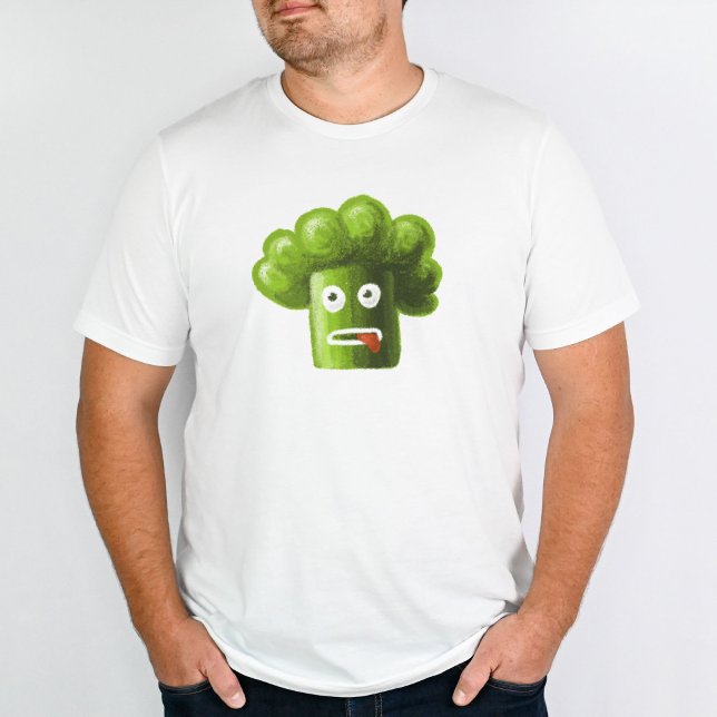 Funny Broccoli Crazy Pflanze Vegan Vegetarier T-Shirt (Von Creator hochgeladen)