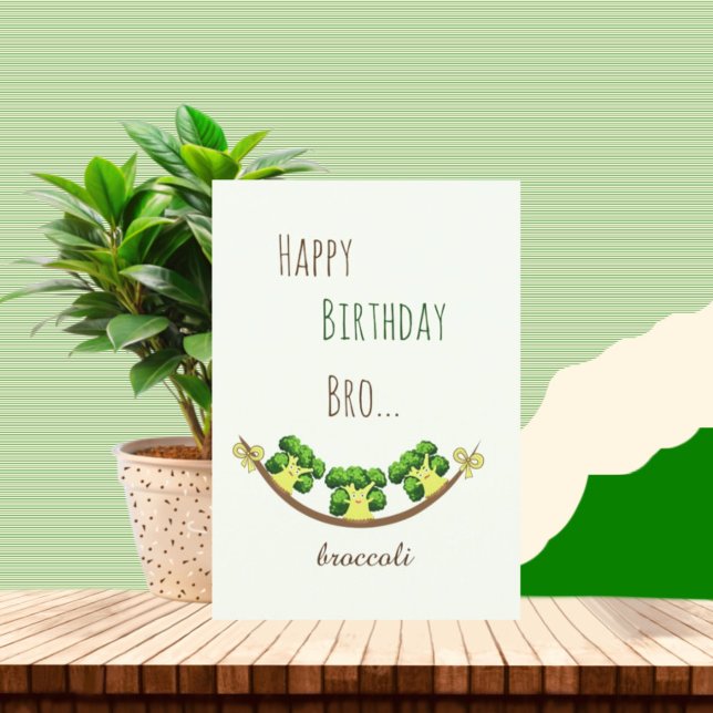 Funny broccoli feiertagskarte (Von Creator hochgeladen)